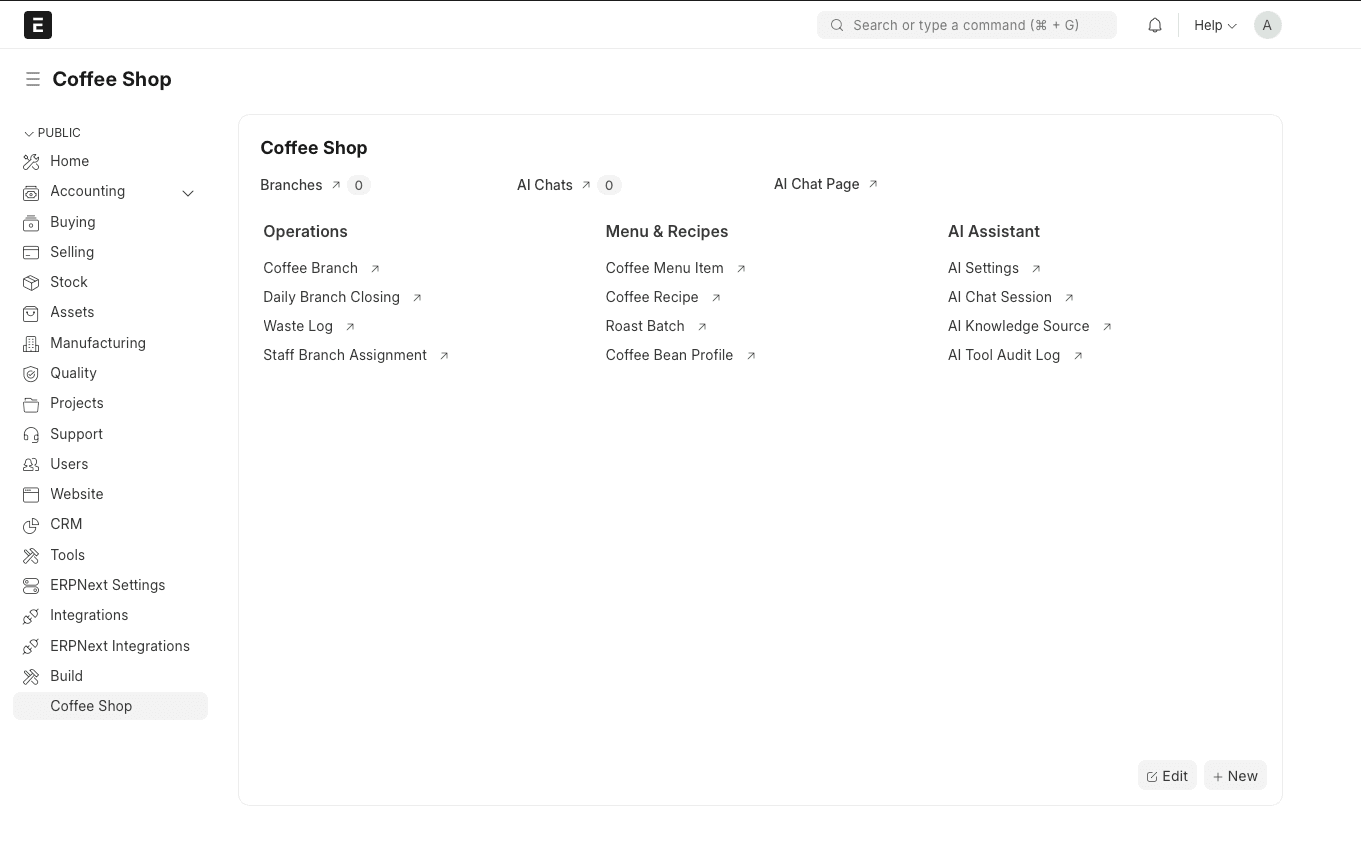 Coffee Shop ERP with AI visual 5
