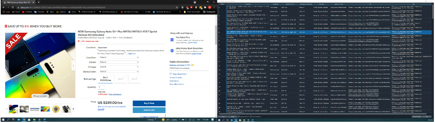 eBay Web Scraper visual 5