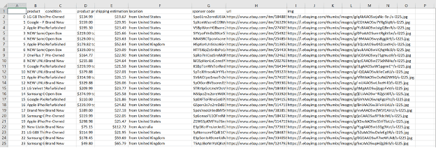eBay Web Scraper visual 6